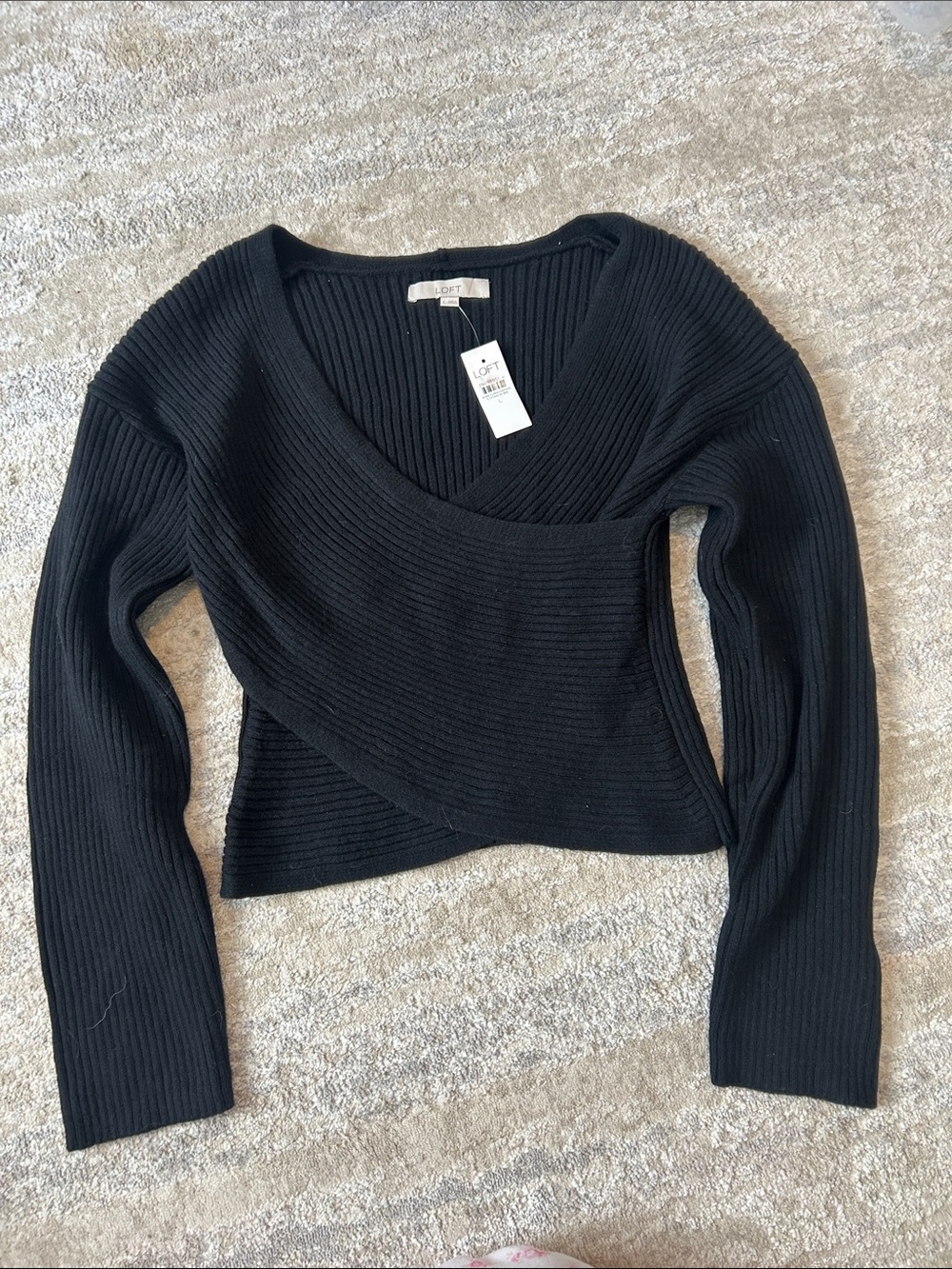 loft black sweater